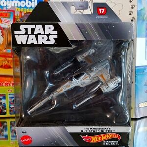 Star Wars × HotWheeLs The Mandalorian N-1 Starfighter, 1:50, Grey + Orange.